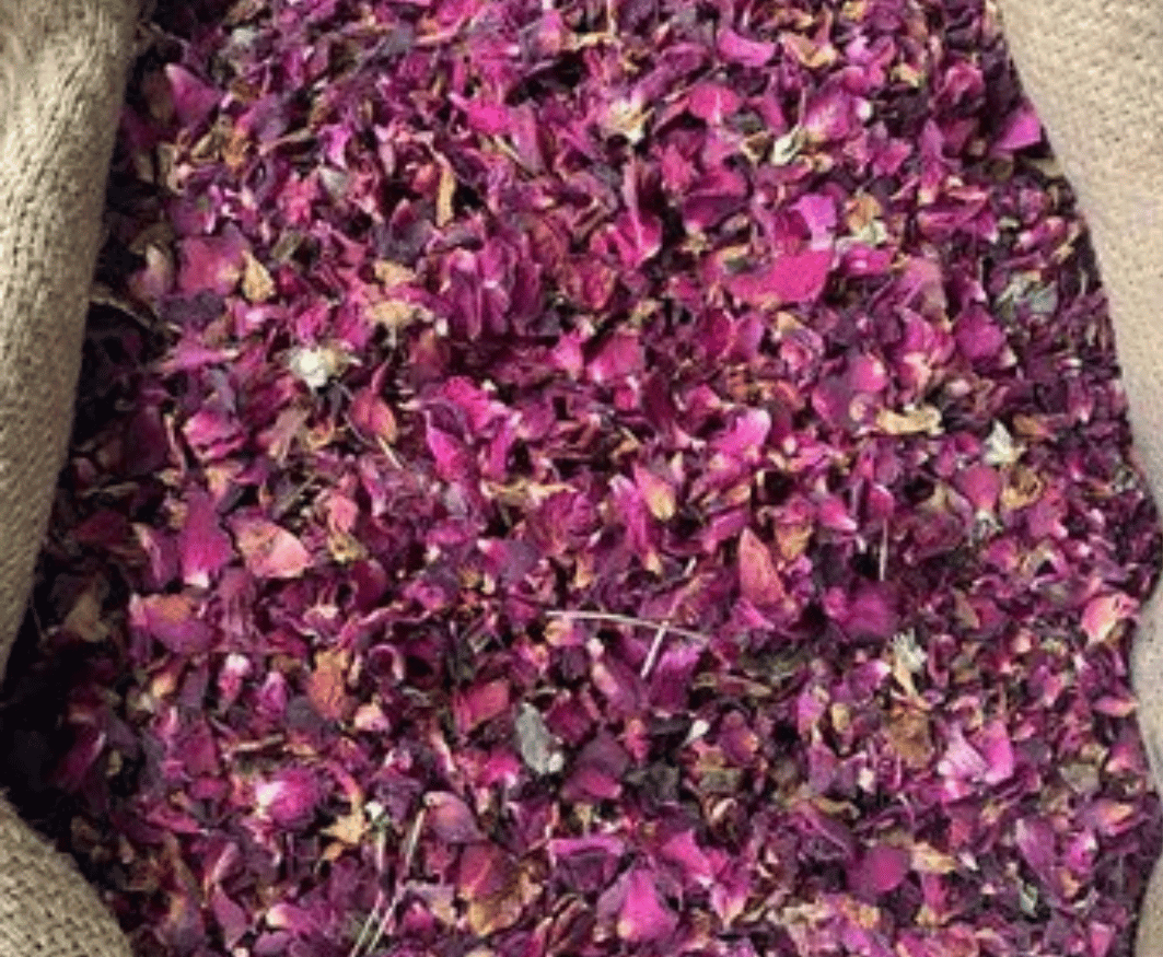Dried Red Rose Petals